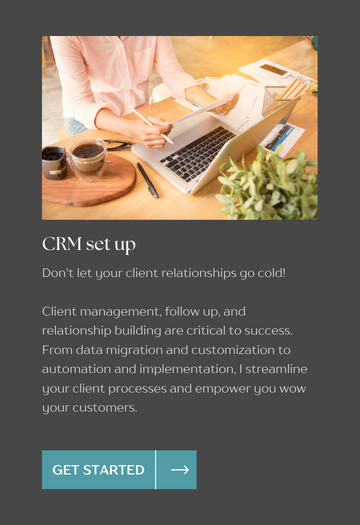 Done-for-you CRM setup in one week. Fully customized with automation.